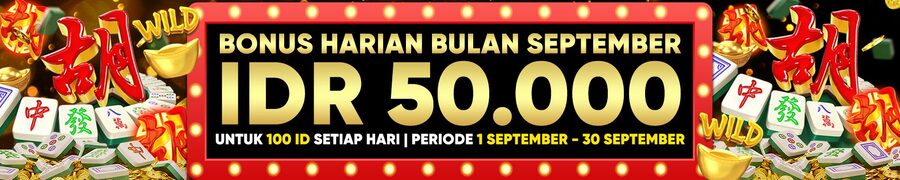 BONUS HARIAN 50.000